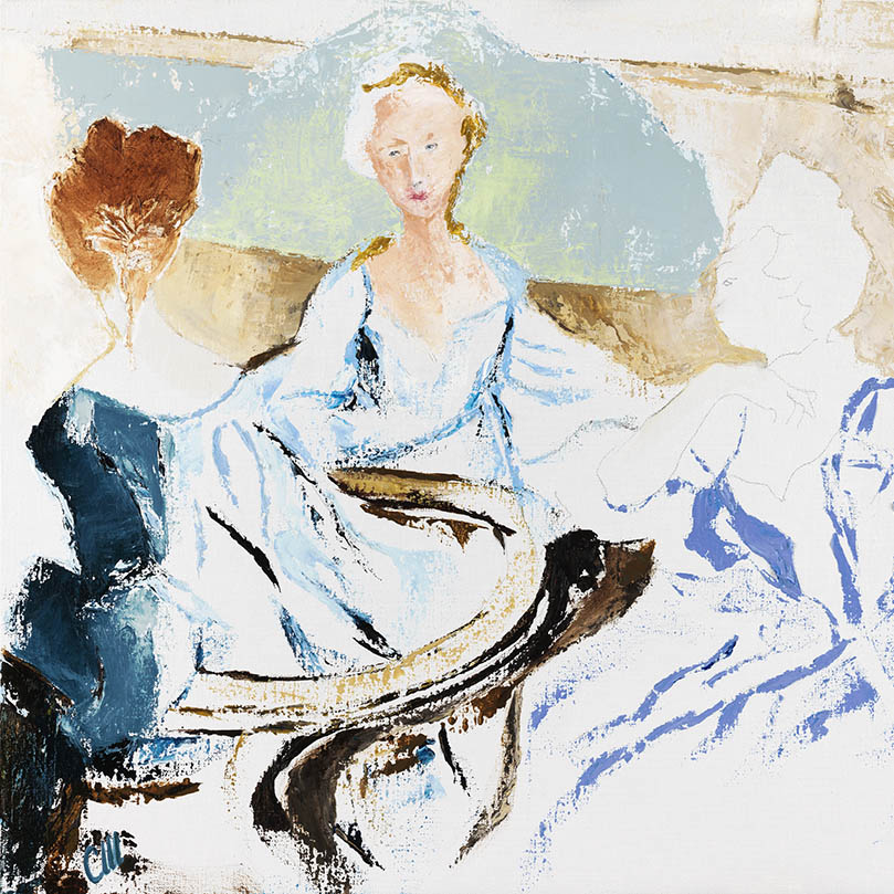 Brise et bises | Huile sur toile - 50x61