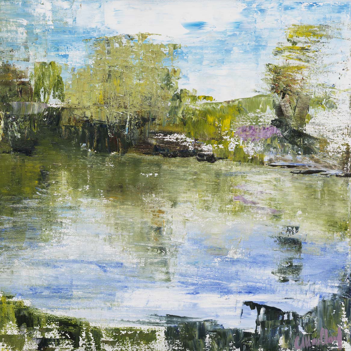 Dans le jardin de Claude | Huile sur toile - 40x50