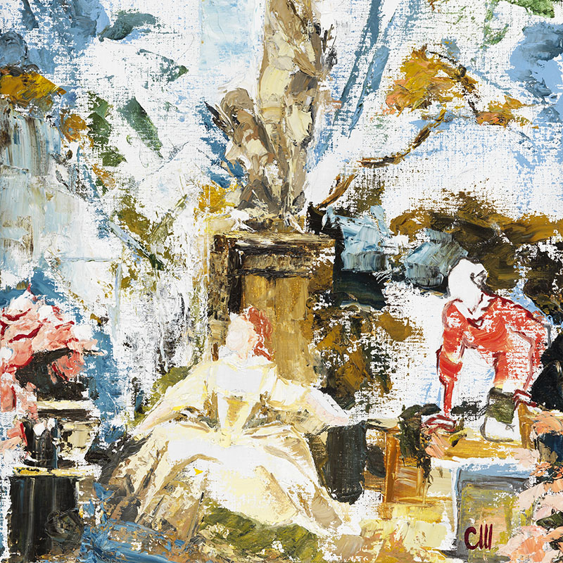 La rencontre | Huile sur toile - 61x46