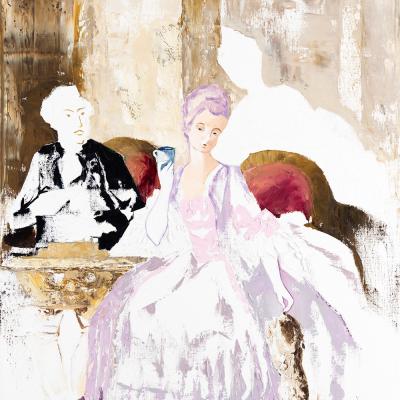 Valse à trois temps | Huile sur toile - 81x65