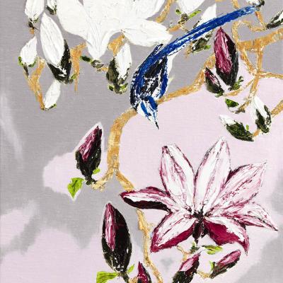 Libre bleu | Huile sur toile - 50x40