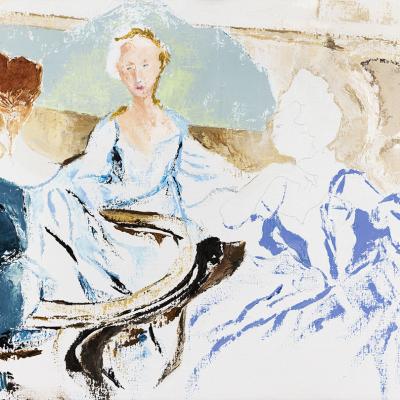 Brise et bises | Huile sur toile - 50x61