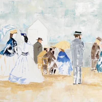 Dimanche en Normandie I Huile sur toile - 50x73