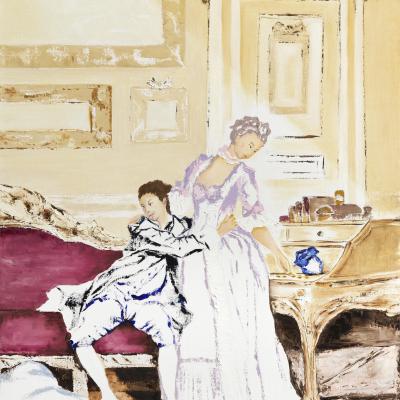Pasiphaé I Huile sur toile - 81x65