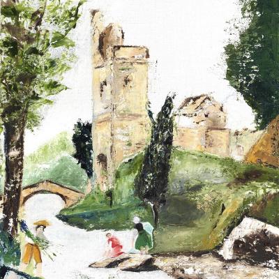 Rive gauche I Huile sur toile - 33x24