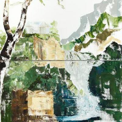 Bergers d’Enosis I Huile sur toile - 184x73